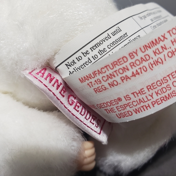 Vintage 1999 Anne Geddes collectible bunny doll with brown eyes - Picture 4 of 8